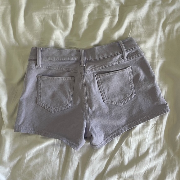 mid rise pastel purple shorts - Picture 2 of 2